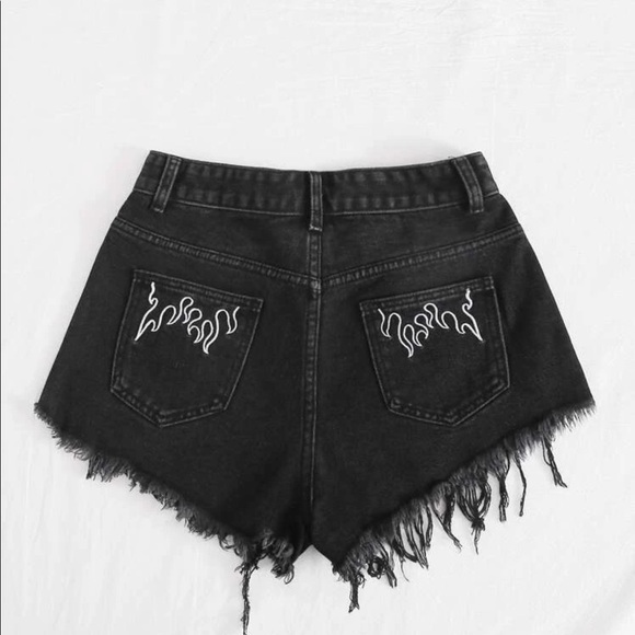 Raw denim shorts - Picture 2 of 2